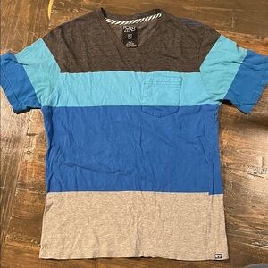 Point Zero Men's Colorblock V-Neck Tee